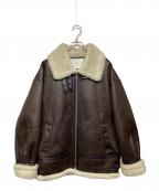 Dunst×AP STUDIOダンスト×エーピーストゥディオ）の古着「別注 BOA RIDERS COAT」｜ブラウン