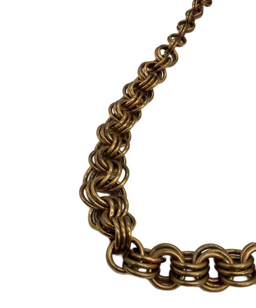 PRADA（プラダ）PRADA (プラダ) チェーンハンドバッグ ブラウンの古着・服飾アイテム