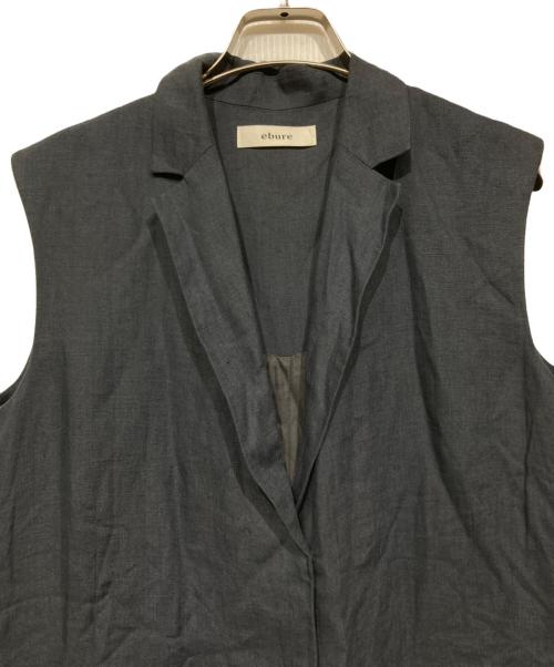 ebure（エブール）ebure (エブール) リネンオールインワン ネイビー サイズ:36の古着・服飾アイテム
