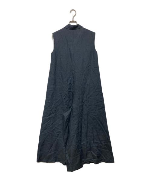 ebure（エブール）ebure (エブール) リネンオールインワン ネイビー サイズ:36の古着・服飾アイテム
