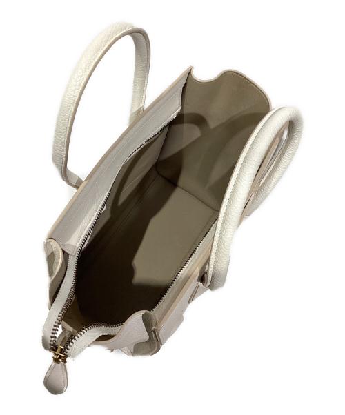 CELINE（セリーヌ）CELINE (セリーヌ) ラゲージ マイクロ ショッパー ハンドバッグ ベージュの古着・服飾アイテム