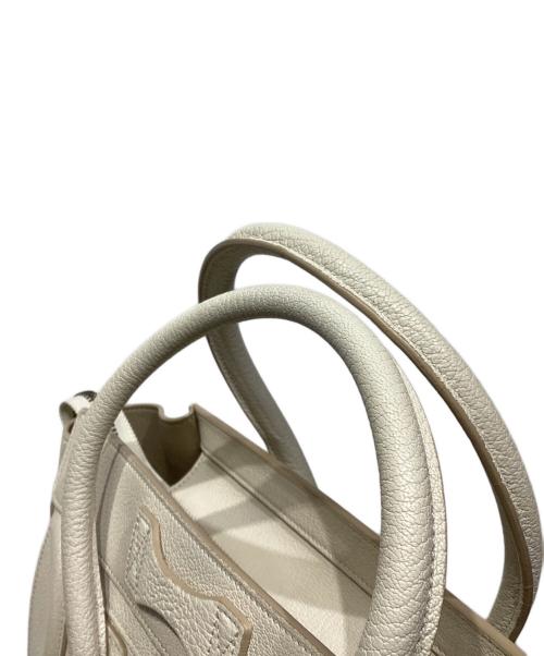 CELINE（セリーヌ）CELINE (セリーヌ) ラゲージ マイクロ ショッパー ハンドバッグ ベージュの古着・服飾アイテム
