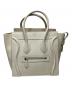 CELINE (セリーヌ) ラゲージ マイクロ ショッパー ハンドバッグ ベージュ：70000円