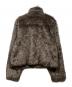 ACLENT (アクレント) Stand collar volume fur coat 12421-577132 ブラウン サイズ:S：12000円