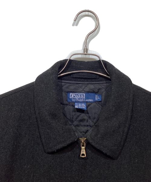 POLO RALPH LAUREN（ポロ・ラルフローレン）POLO RALPH LAUREN (ポロ・ラルフローレン) 裏キルティングウールジャケット ブラック サイズ:Lの古着・服飾アイテム
