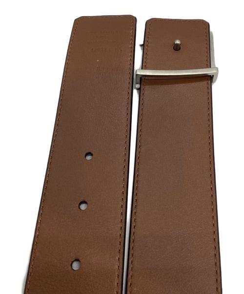 LOUIS VUITTON（ルイ ヴィトン）LOUIS VUITTON (ルイ ヴィトン) M9346　サンチュール・ Vイニシャル ピラミッド モノグラム・イリュージョン ベルト ブラック×ブラウンの古着・服飾アイテム