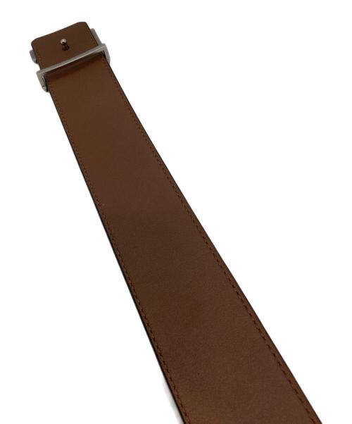 LOUIS VUITTON（ルイ ヴィトン）LOUIS VUITTON (ルイ ヴィトン) M9346　サンチュール・ Vイニシャル ピラミッド モノグラム・イリュージョン ベルト ブラック×ブラウンの古着・服飾アイテム