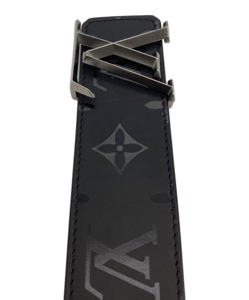 LOUIS VUITTON（ルイ ヴィトン）LOUIS VUITTON (ルイ ヴィトン) M9346　サンチュール・ Vイニシャル ピラミッド モノグラム・イリュージョン ベルト ブラック×ブラウンの古着・服飾アイテム