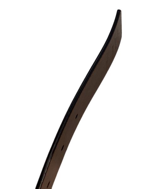 LOUIS VUITTON（ルイ ヴィトン）LOUIS VUITTON (ルイ ヴィトン) M9346　サンチュール・ Vイニシャル ピラミッド モノグラム・イリュージョン ベルト ブラック×ブラウンの古着・服飾アイテム