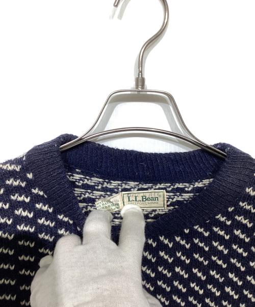 L.L.Bean（エルエルビーン）L.L.Bean (エルエルビーン) バーズアイニット ネイビー サイズ:Lの古着・服飾アイテム