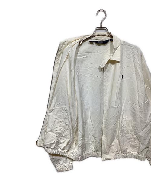 POLO RALPH LAUREN（ポロ・ラルフローレン）POLO RALPH LAUREN (ポロ・ラルフローレン) ナイロンスイングトップ ホワイト サイズ:XLの古着・服飾アイテム