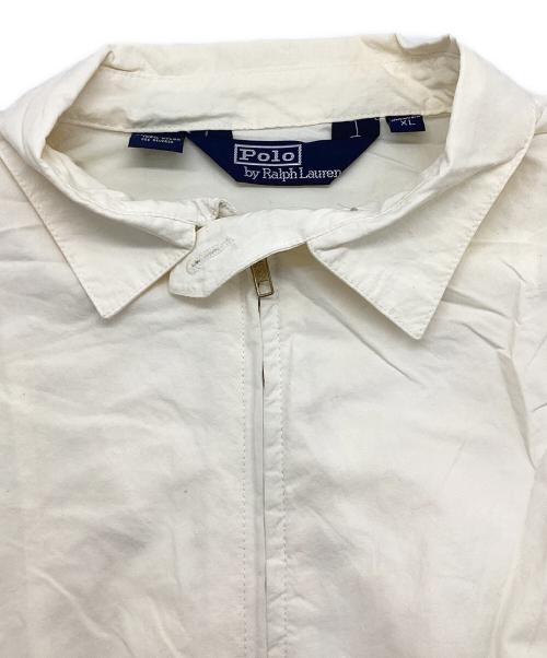 POLO RALPH LAUREN（ポロ・ラルフローレン）POLO RALPH LAUREN (ポロ・ラルフローレン) ナイロンスイングトップ ホワイト サイズ:XLの古着・服飾アイテム