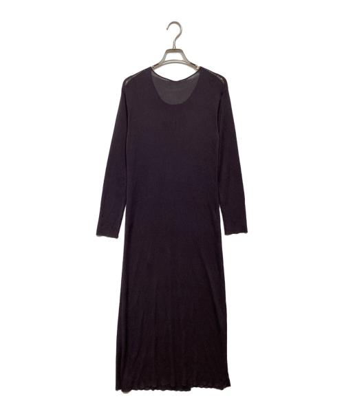 JURGEN LEHL（ヨーガンレール）JURGEN LEHL (ヨーガンレール) シルクニットワンピース パープル サイズ:Mの古着・服飾アイテム