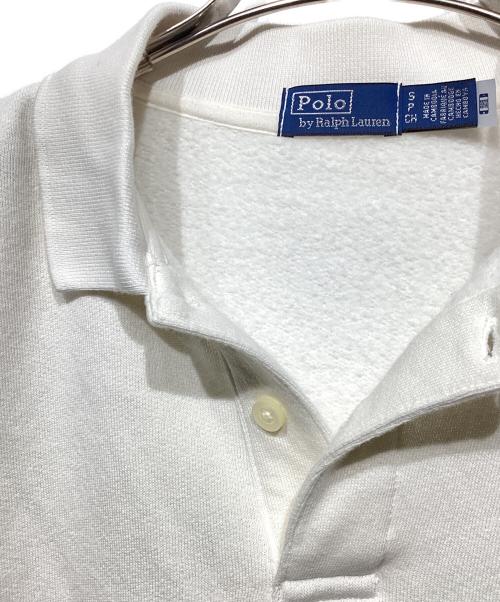POLO RALPH LAUREN（ポロ・ラルフローレン）POLO RALPH LAUREN (ポロ・ラルフローレン) polo-collar sweatshirt ホワイト サイズ:Sの古着・服飾アイテム