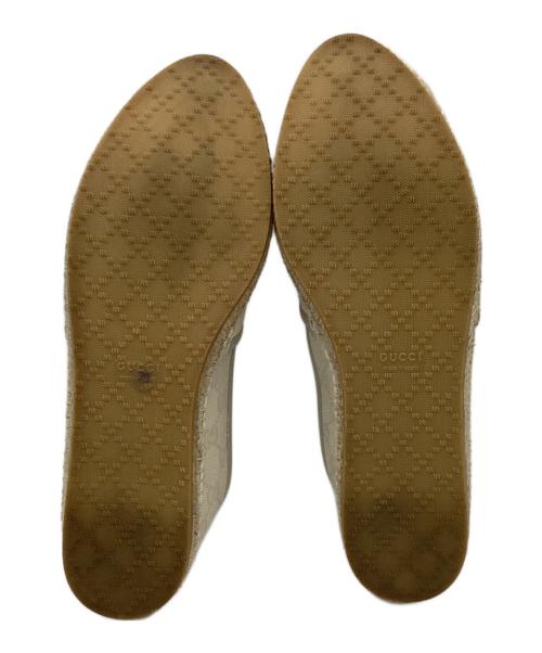 GUCCI（グッチ）GUCCI (グッチ) エスパドリーユ　466902 アイボリー サイズ:US9の古着・服飾アイテム