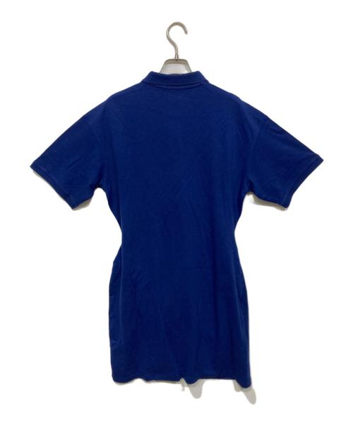 POLO RALPH LAUREN（ポロ・ラルフローレン）POLO RALPH LAUREN (ポロ・ラルフローレン) ピケ Polo ラップ ミニ ドレス ブルー サイズ:M 未使用品の古着・服飾アイテム
