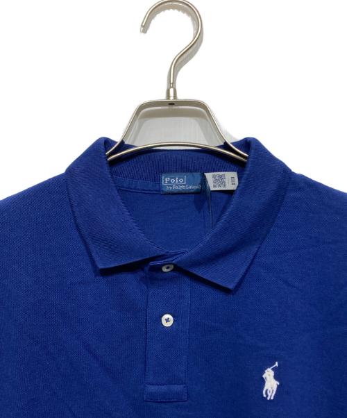 POLO RALPH LAUREN（ポロ・ラルフローレン）POLO RALPH LAUREN (ポロ・ラルフローレン) ピケ Polo ラップ ミニ ドレス ブルー サイズ:M 未使用品の古着・服飾アイテム