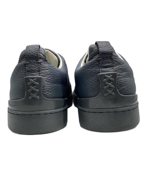 ERMENEGILDO ZEGNA（エルメネジルド・ゼニア）ERMENEGILDO ZEGNA (エルメネジルド・ゼニア) トルプルX スニーカー ネイビー サイズ:US8の古着・服飾アイテム