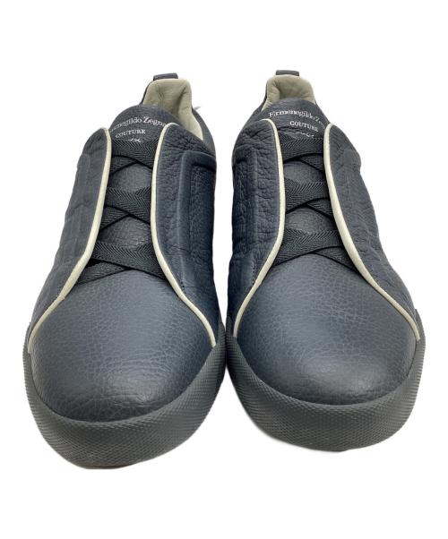 ERMENEGILDO ZEGNA（エルメネジルド・ゼニア）ERMENEGILDO ZEGNA (エルメネジルド・ゼニア) トルプルX スニーカー ネイビー サイズ:US8の古着・服飾アイテム