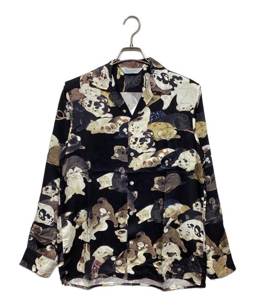 NIPOALOHA（二ポアロハ）NIPOALOHA (二ポアロハ) アロハシャツ ブラック サイズ:2の古着・服飾アイテム