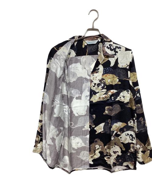 NIPOALOHA（二ポアロハ）NIPOALOHA (二ポアロハ) アロハシャツ ブラック サイズ:2の古着・服飾アイテム