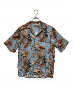 NIPOALOHA二ポアロハ）の古着「アロハシャツ」｜ブルー