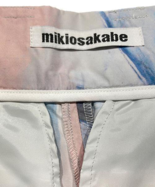 Mikio Sakabe（ミキオサカベ）Mikio Sakabe (ミキオサカベ) タカノ綾 (タカノアヤ) アートプリントパンツ ブルー×ピンク サイズ:Sの古着・服飾アイテム