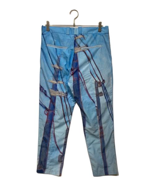 Mikio Sakabe（ミキオサカベ）Mikio Sakabe (ミキオサカベ) タカノ綾 (タカノアヤ) アートプリントパンツ ブルー サイズ:Mの古着・服飾アイテム
