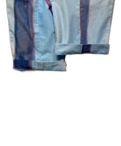 Mikio Sakabe（ミキオサカベ）Mikio Sakabe (ミキオサカベ) タカノ綾 (タカノアヤ) アートプリントパンツ ブルー サイズ:Mの古着・服飾アイテム