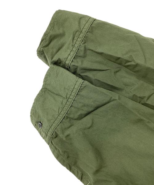 Graphpaper（グラフペーパー）Graphpaper (グラフペーパー) 22SS Garment Dyed Poplin Fatigue Shirt グリーン サイズ:Freeの古着・服飾アイテム