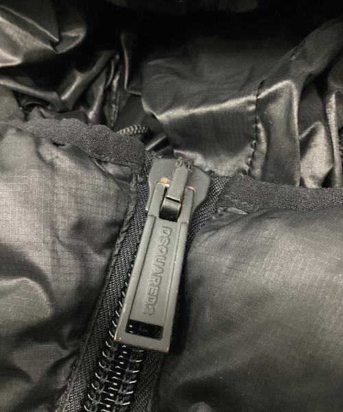 DSQUARED2（ディースクエアード）DSQUARED2 (ディースクエアード) Nylon Hooded Puffer ブラック×オレンジ サイズ:50の古着・服飾アイテム