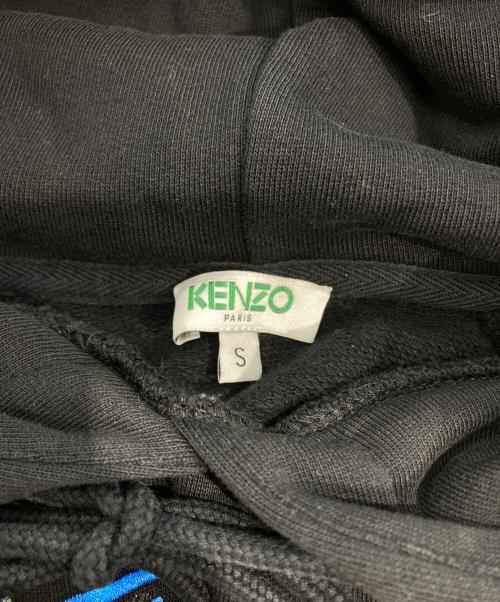 KENZO（ケンゾー）KENZO (ケンゾー) タイガーロゴ刺繍パーカー ブラック サイズ:Sの古着・服飾アイテム