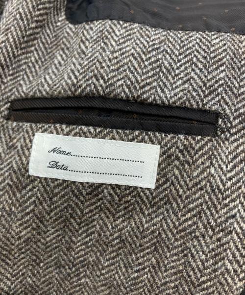 TAGLIATORE（タリアトーレ）TAGLIATORE (タリアトーレ) ALLENヘリンボーンジャケット ブラウン サイズ:48の古着・服飾アイテム
