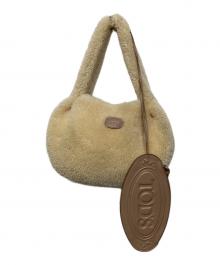 TOD'S（トッズ）の古着「ムートンボアハンドバッグ」｜アイボリー