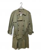 Aquascutumアクアスキュータム）の古着「玉虫カラートレンチコート」｜オリーブ