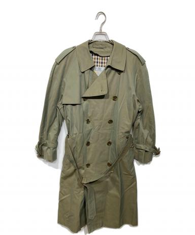 Aquascutumアクアスキュータム 綿100% トレンチコート 36 緑玉虫 中古・古着通販】Aquascutum (アクアスキュータム) 玉虫カラートレンチ