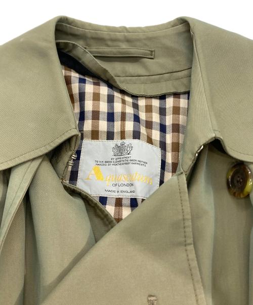 Aquascutum（アクアスキュータム）Aquascutum (アクアスキュータム) 玉虫カラートレンチコート オリーブ サイズ:不明の古着・服飾アイテム