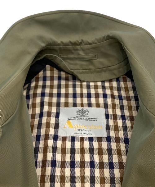 Aquascutum（アクアスキュータム）Aquascutum (アクアスキュータム) 玉虫カラートレンチコート オリーブ サイズ:不明の古着・服飾アイテム