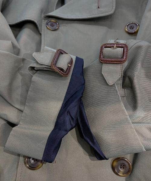 Aquascutum（アクアスキュータム）Aquascutum (アクアスキュータム) 玉虫カラートレンチコート オリーブ サイズ:不明の古着・服飾アイテム