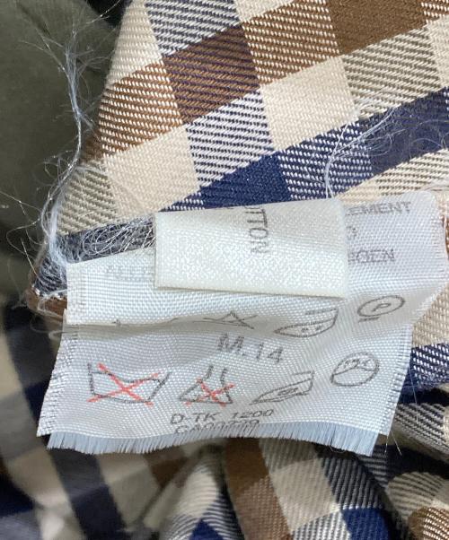 Aquascutum（アクアスキュータム）Aquascutum (アクアスキュータム) 玉虫カラートレンチコート オリーブ サイズ:不明の古着・服飾アイテム