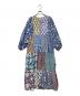 saruche（サルーチェ）の古着「総柄フラワープリントワンピース」｜ブルー