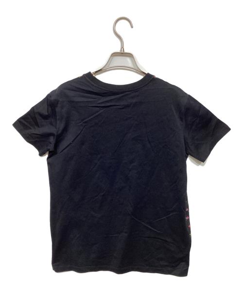 PRADA（プラダ）PRADA (プラダ) フローラル柄Tシャツ ブラック サイズ:Sの古着・服飾アイテム