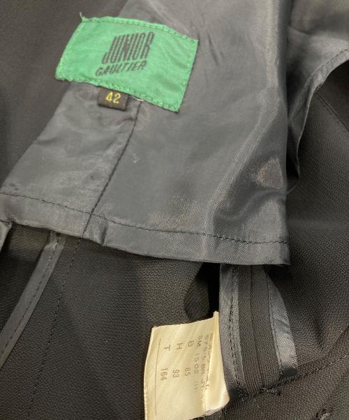 JUNIOR GAULTIER（ジュニアゴルチエ）JUNIOR GAULTIER (ジュニアゴルチエ) ダブルジャケット ブラック サイズ:42（キッズ規格）の古着・服飾アイテム