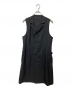GROUND Yグラウンドワイ）の古着「ロングベスト」｜ブラック