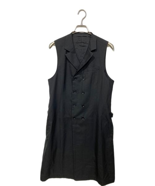 GROUND Y（グラウンドワイ）GROUND Y (グラウンドワイ) ロングベスト ブラック サイズ:3の古着・服飾アイテム