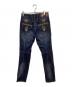 LE JEAN DE MARITHE+FRANCOIS GIRBAUD (マリテフランソワジルボー) ターンロックデザインデニムパンツ インディゴ サイズ:SS：7000円