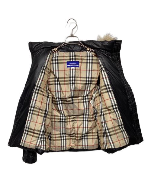 BURBERRY BLUE LABEL（バーバリーロンドンブルーレーベル）BURBERRY BLUE LABEL (バーバリーロンドンブルーレーベル) ダウンジャケット　FCF14-592-09 ブラック サイズ:38の古着・服飾アイテム