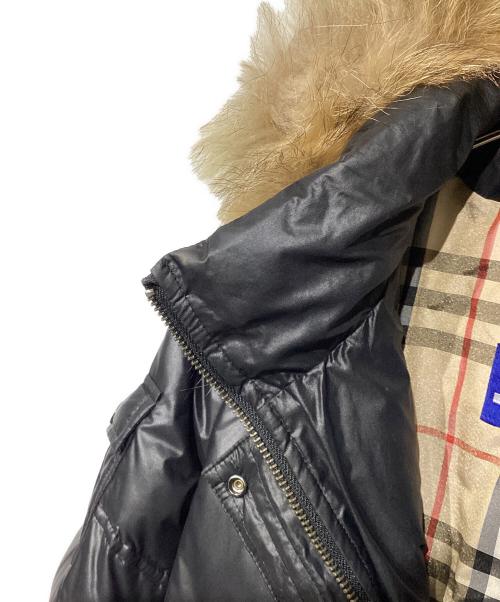 BURBERRY BLUE LABEL（バーバリーロンドンブルーレーベル）BURBERRY BLUE LABEL (バーバリーロンドンブルーレーベル) ダウンジャケット　FCF14-592-09 ブラック サイズ:38の古着・服飾アイテム