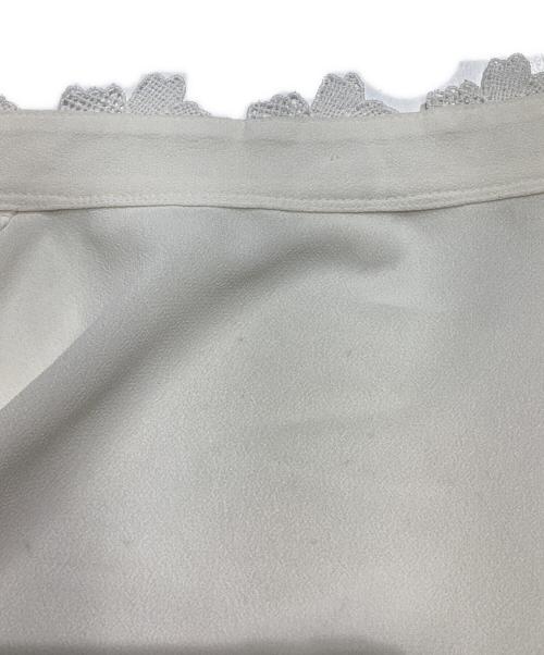 ANAYI（アナイ）ANAYI (アナイ) ジョーゼットフラワーノースリブラウス10251713600 ホワイト サイズ:38 未使用品の古着・服飾アイテム