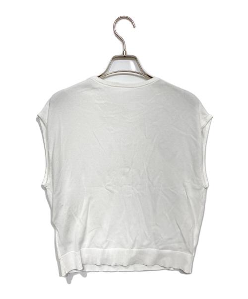 ANAYI（アナイ）ANAYI (アナイ) アシメカシュクールプルオーバー ホワイト サイズ:38の古着・服飾アイテム